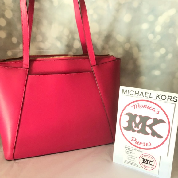 NWT MICHAEL KORS ULTRA PINK MADDIE - Picture 5 of 5